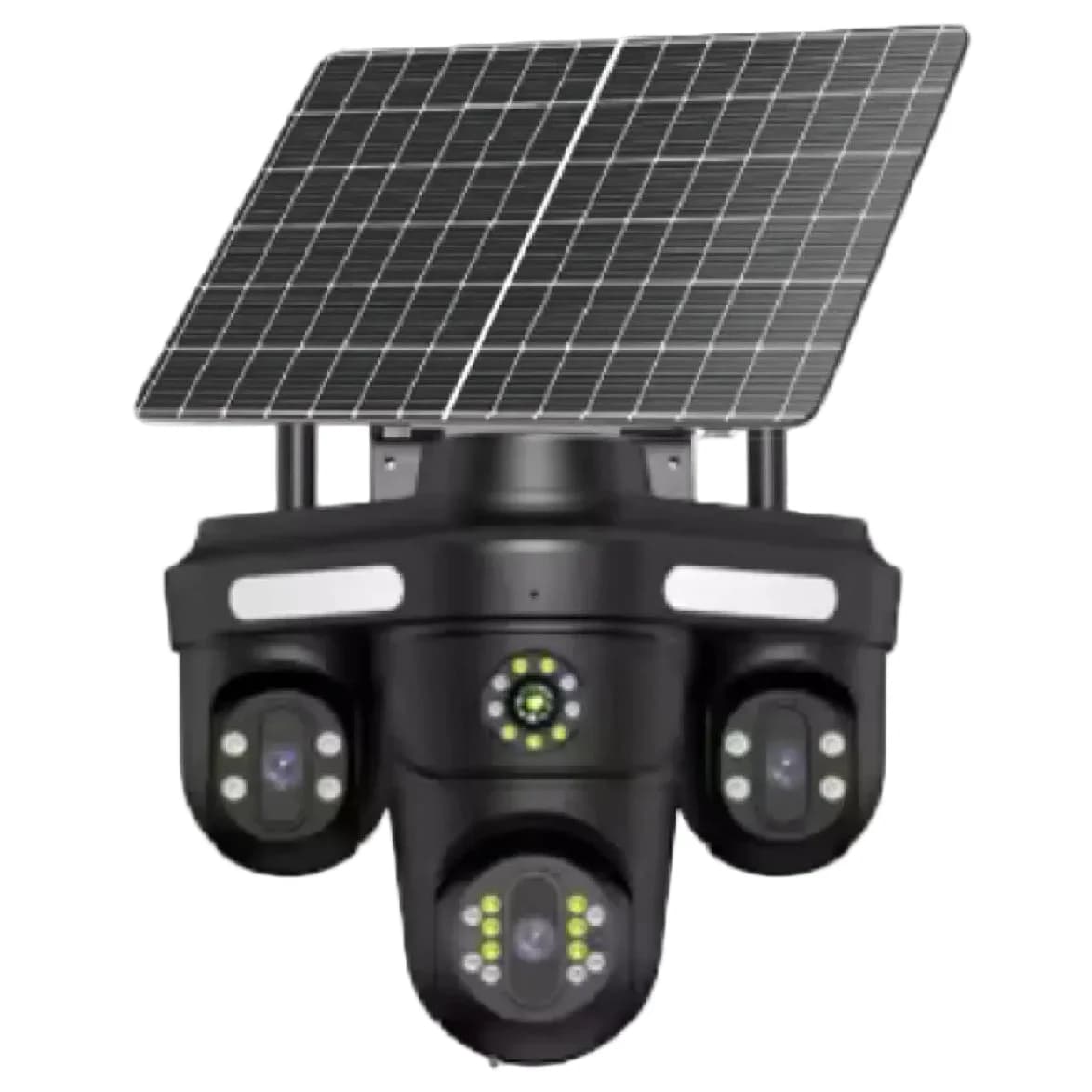 Caméra de surveillance intelligente à énergie solaire, 4 objectifs, 20 MP (MB)