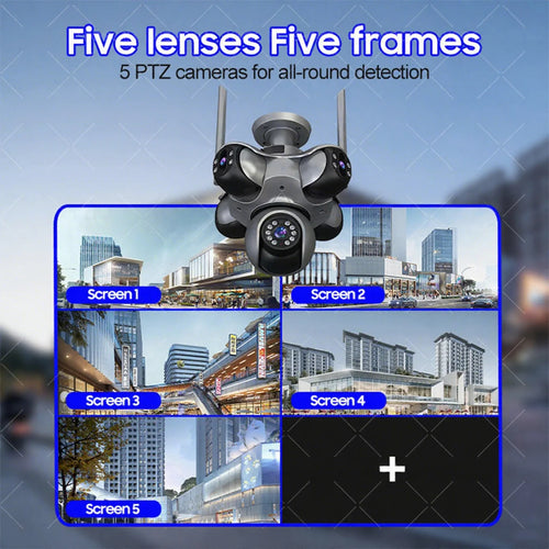 Caméra WIFI 25MB 5 lens 5 ptz