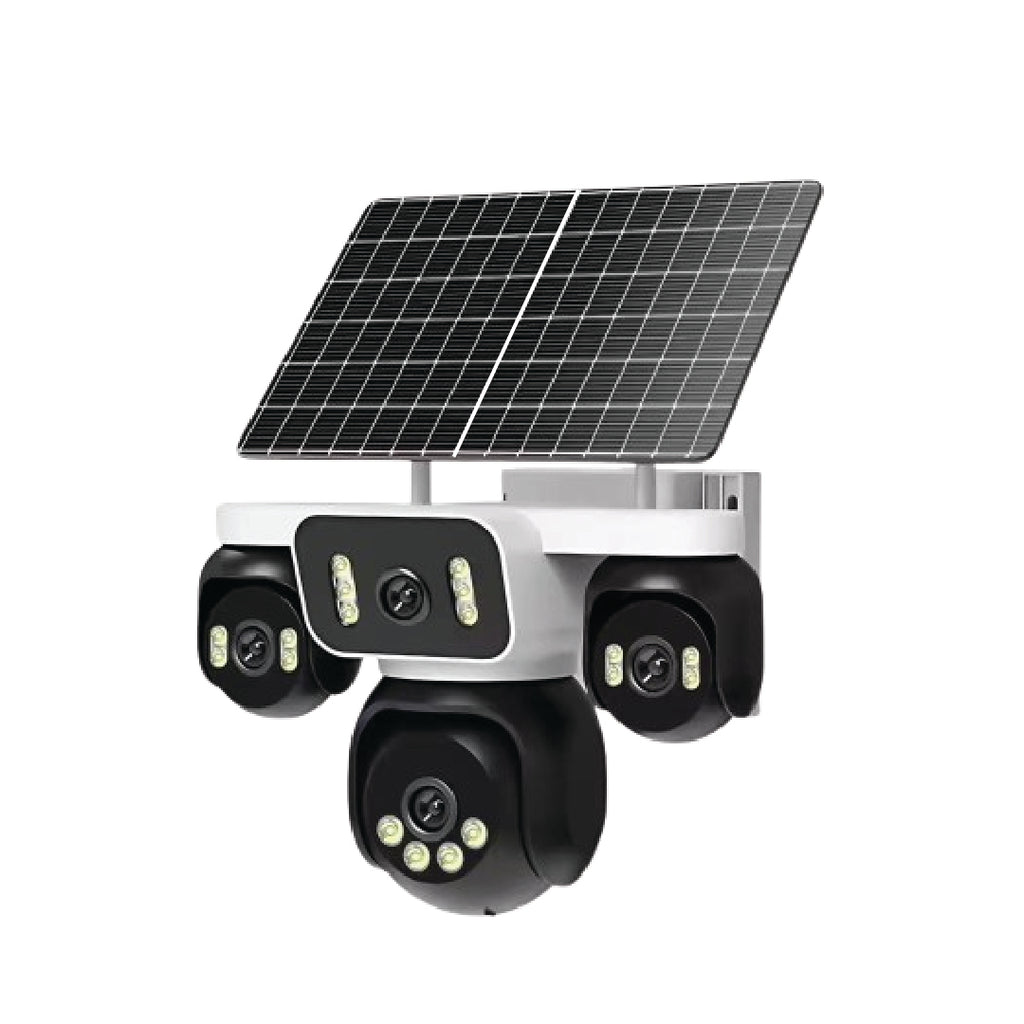 كاميرا مراقبة ذكية ب 2 طاقة الشمسية 4 عدسات MP20 MW