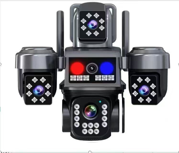 كاميرا مراقبة ذكية ب 2 طاقة الشمسية 4 عدسات MP20 M