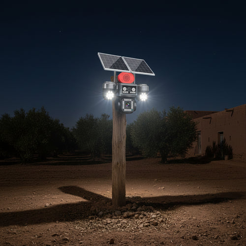 كاميرا مراقبة ذكية ب 2 طاقة الشمسية 4 عدسات MP20