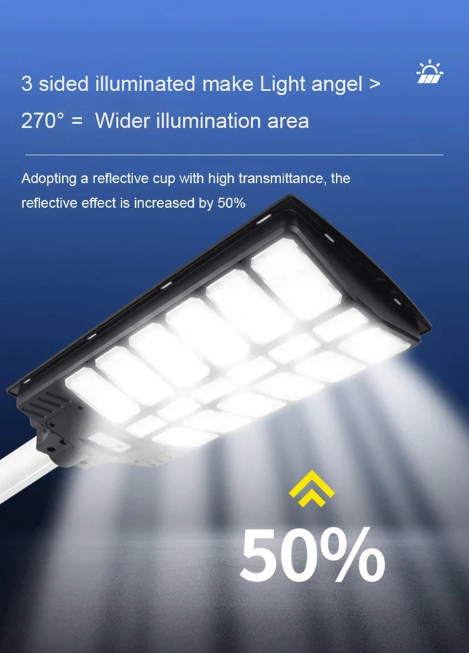 1200W مصباح لاسلكي يعمل بالطاقة الشمسية